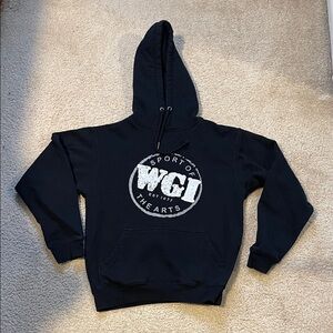 Sporto Black Hoodie with White Logo